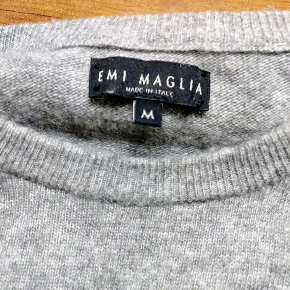 EMI MAGLIA SWEATER MEN'S WOOL BLEND CREWNECK LONG SLEEVE - Picture 3 of 8